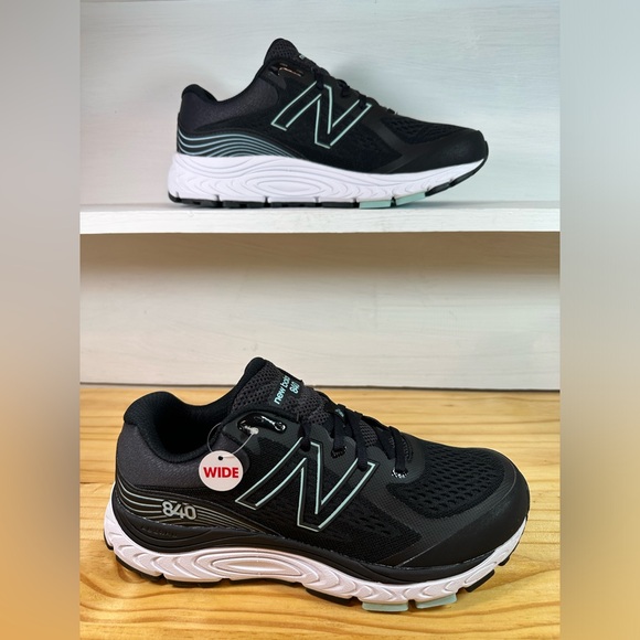 New Balance 840v5 “Brand New” Black Storm Blue Running Shoe!! Women’s Sz-10.5-W - Picture 4 of 11